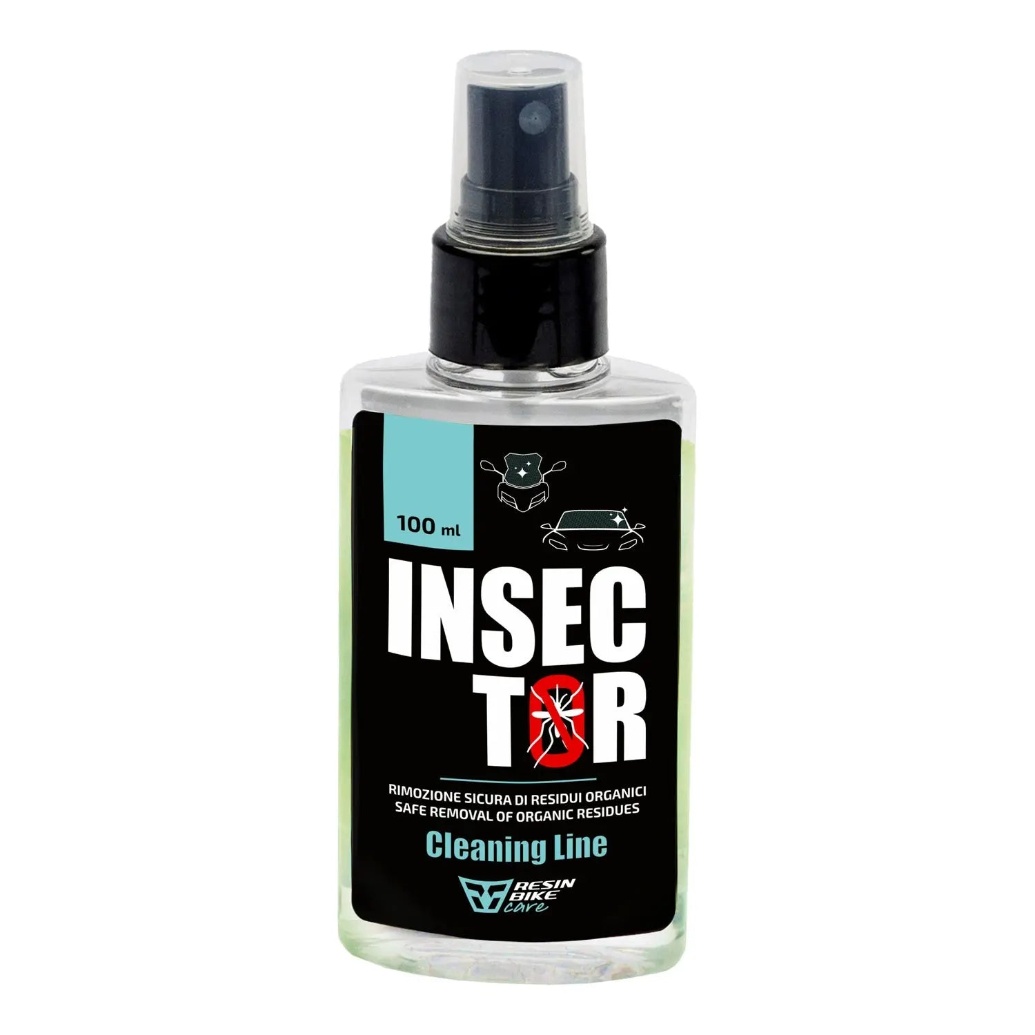 ResinBikeCare Insector - Rimuovi Moscerini Spray per Moto, Auto, Caschi e Visiere - Resin Bike Care