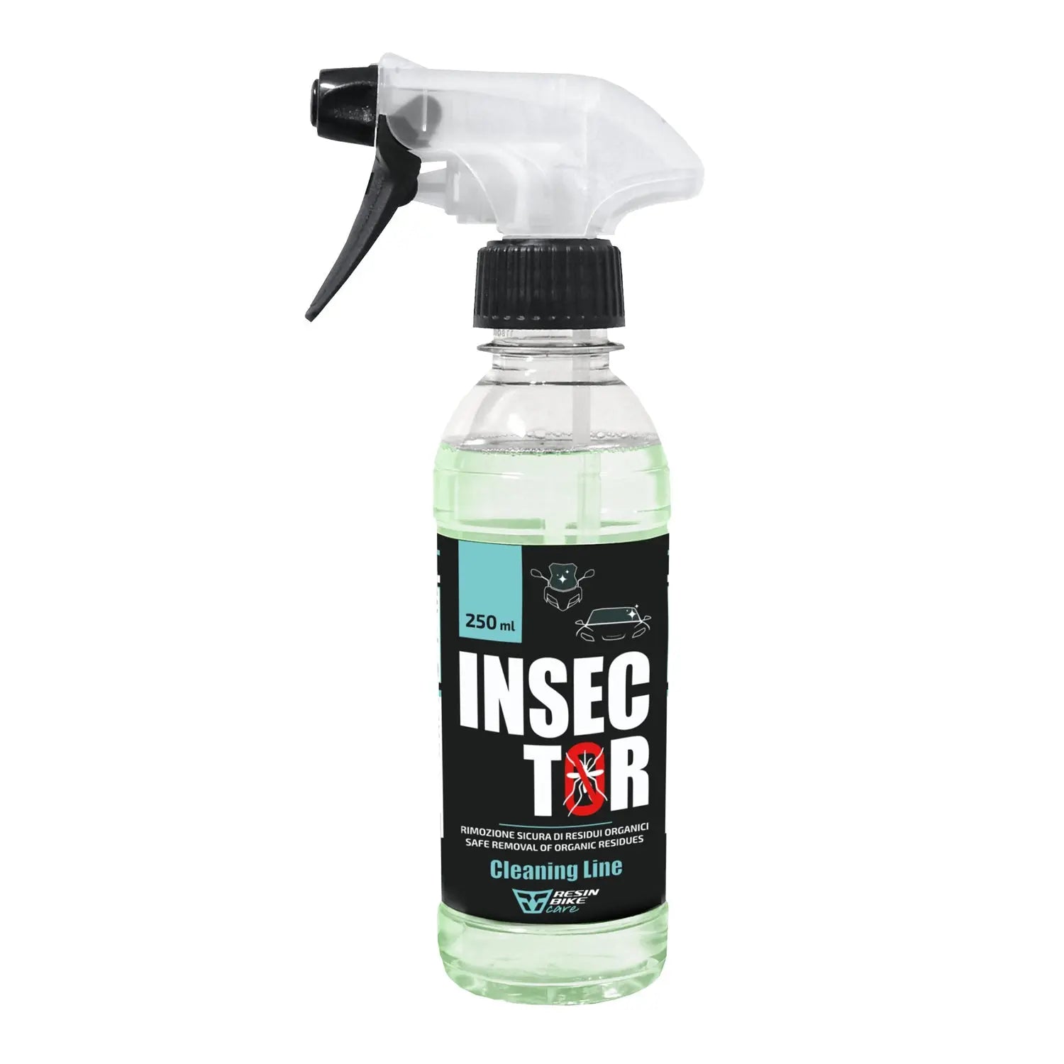ResinBikeCare Insector - Rimuovi Moscerini Spray per Moto, Auto, Caschi e Visiere - Resin Bike Care