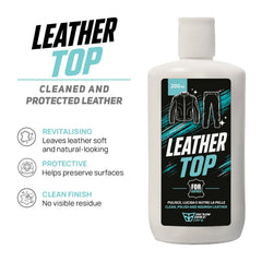 ResinBikeCare Leather Top - Detergente Nutriente per Pelle, Giacche, Tute e Stivali Moto - Resin Bike Care