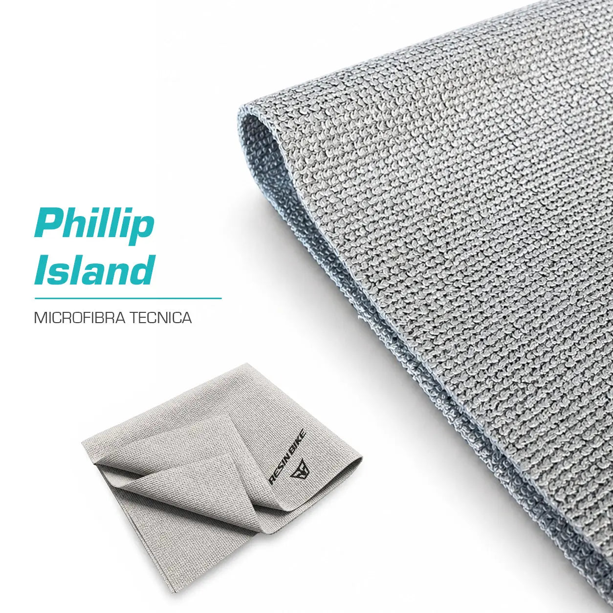 ResinBikeCare Phillip Island - Panno Microfibra Super Assorbente per Asciugatura Auto e Moto - Resin Bike Care
