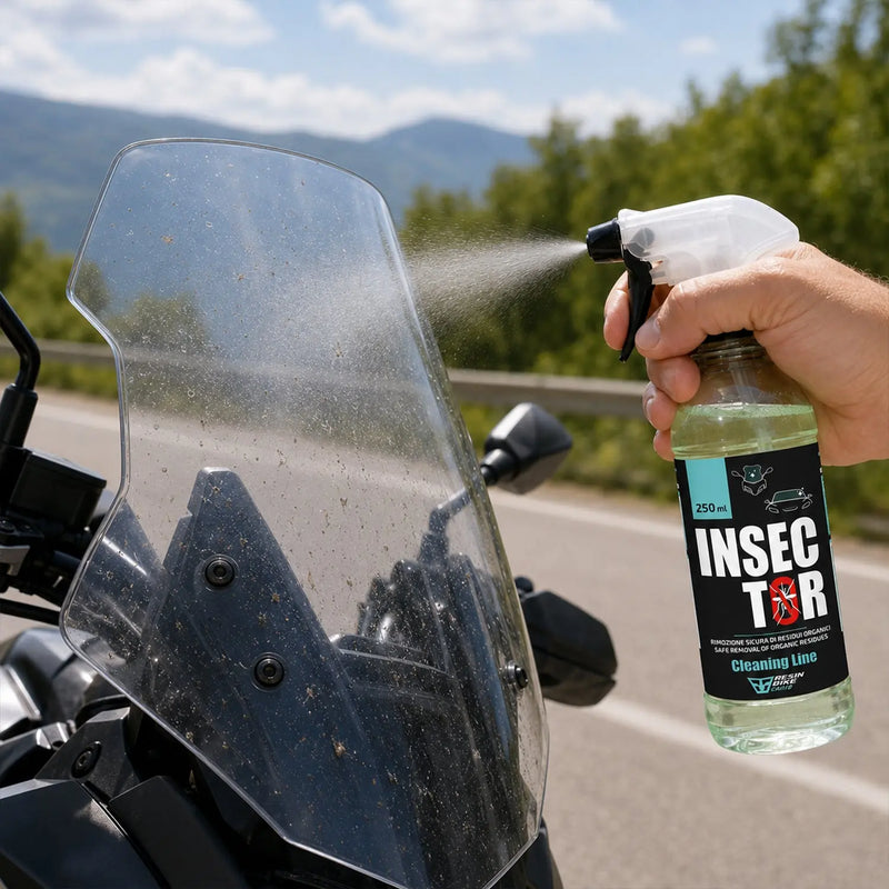 ResinBikeCare Insector - Rimuovi Moscerini Spray per Moto, Auto, Caschi e Visiere - Resin Bike Care