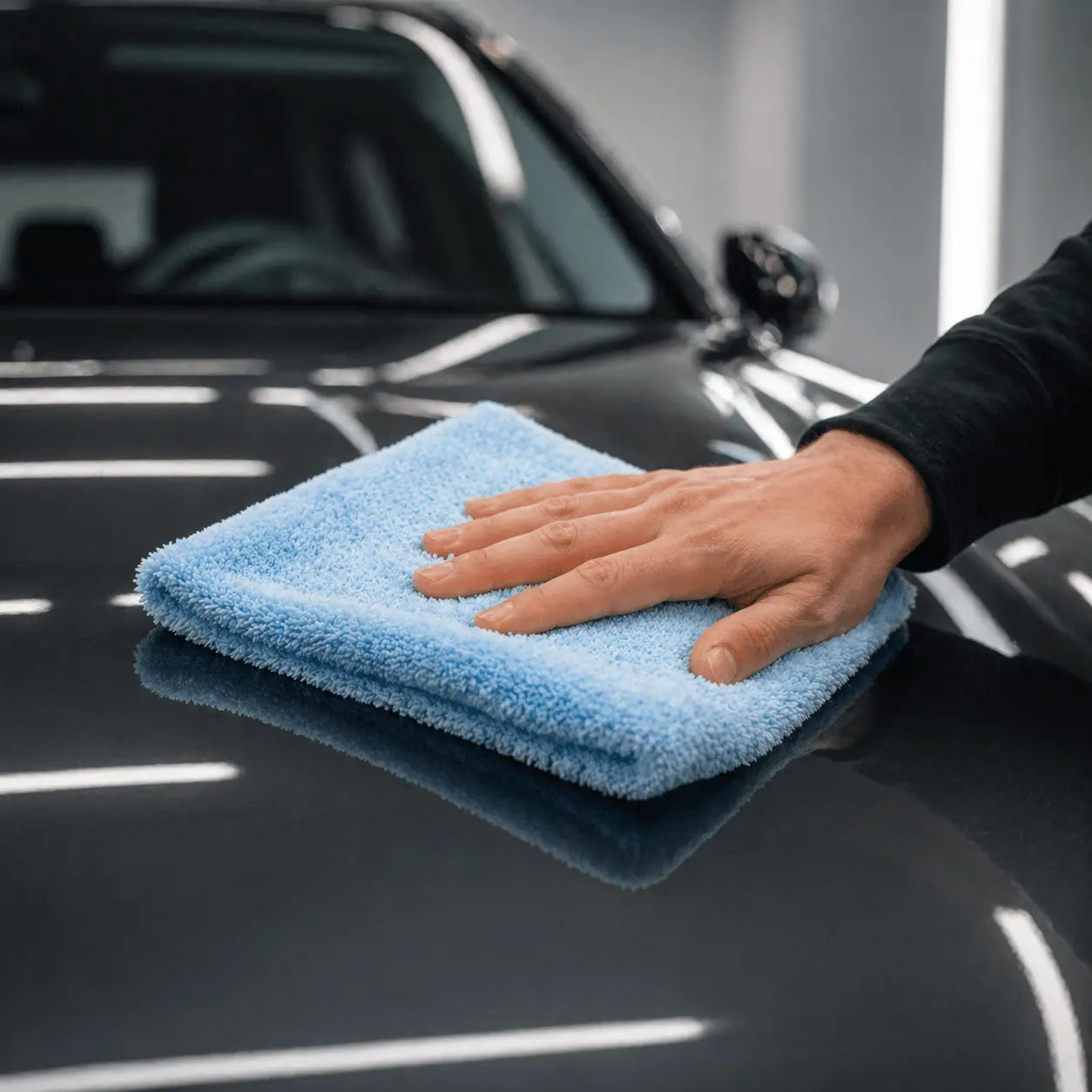 ResinBikeCare Monza - Panno Microfibra Senza Cuciture per Lucidatura Auto e Moto - Resin Bike Care