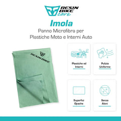 ResinBikeCare Imola - Panno Microfibra per Plastiche Moto e Interni Auto - Resin Bike Care