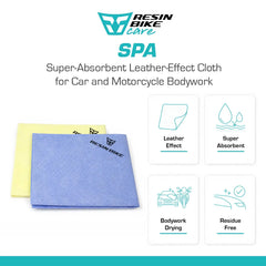 ResinBikeCare Spa - Panno Effetto Pelle Super Assorbente per Carrozzeria di Auto e Moto - Resin Bike Care