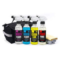 ResinBikeCare Kit Viaggio Deluxe - Pulizia, Sgrassaggio e Cera per Auto e Moto - Resin Bike Care