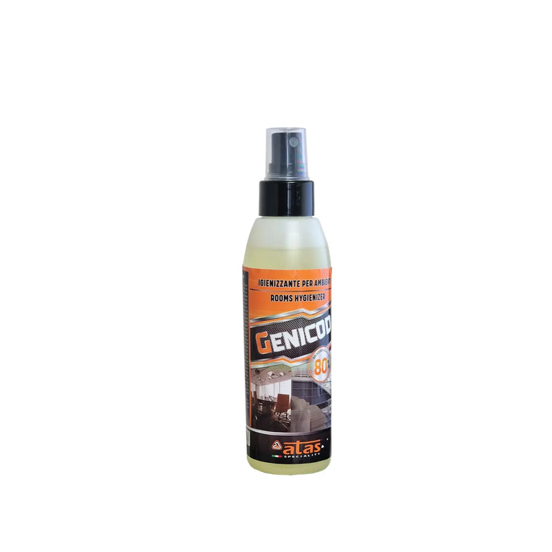 GENICOD Spray desinfectante de 150 ml con solución de alcohol al 80% - Cuidado de bicicletas de resina